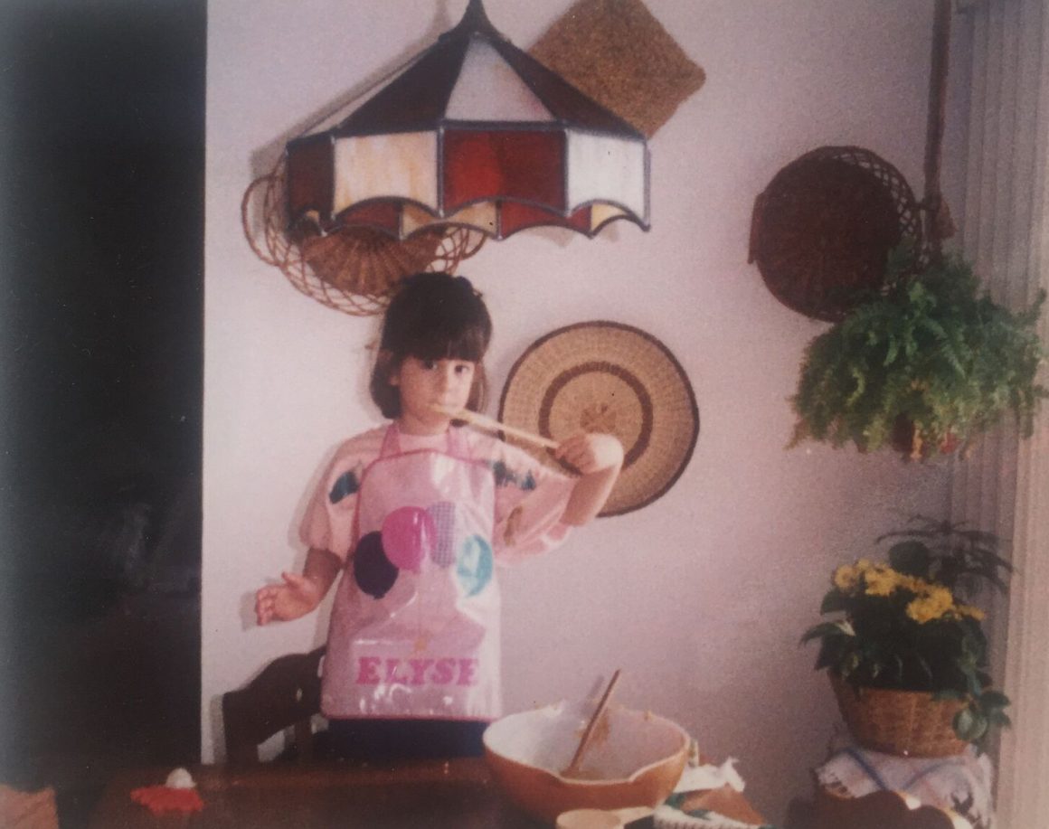 April 1990: Both grandmas inspired me to cook and bake at age five.